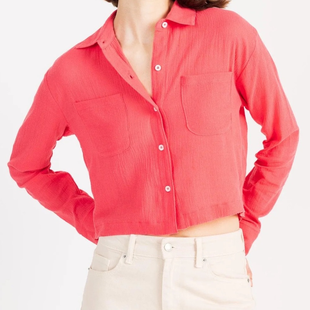 Yana K Lo Top Gauze size Small New!